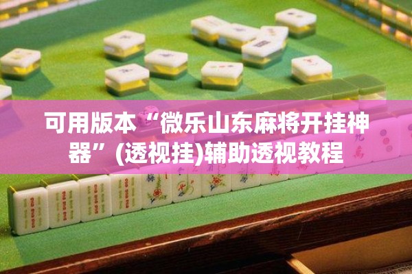 可用版本“微乐山东麻将开挂神器”(透视挂)辅助透视教程