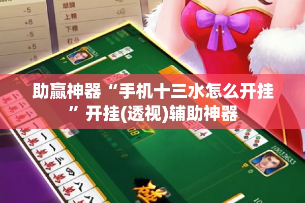 助赢神器“手机十三水怎么开挂”开挂(透视)辅助神器