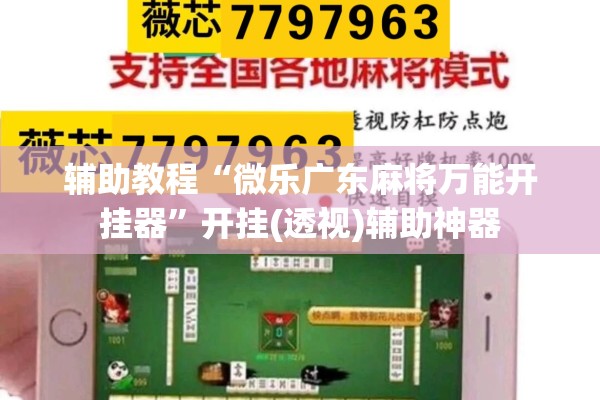辅助教程“微乐广东麻将万能开挂器”开挂(透视)辅助神器