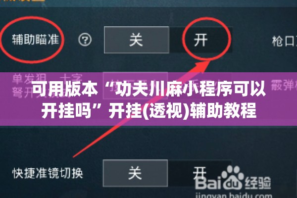 可用版本“功夫川麻小程序可以开挂吗”开挂(透视)辅助教程