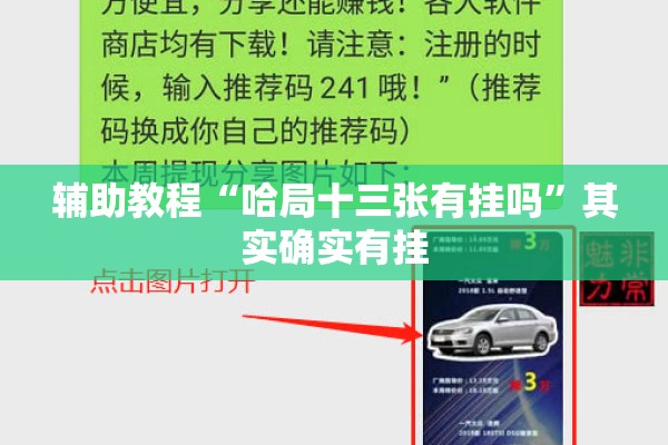 辅助教程“哈局十三张有挂吗”其实确实有挂