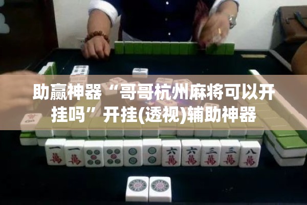 助赢神器“哥哥杭州麻将可以开挂吗”开挂(透视)辅助神器