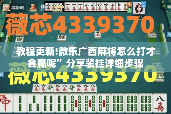 教程更新!微乐广西麻将怎么打才会赢呢	”分享装挂详细步骤