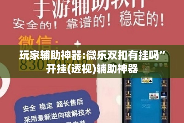 玩家辅助神器:微乐双扣有挂吗”开挂(透视)辅助神器