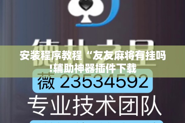 安装程序教程“友友麻将有挂吗!辅助神器插件下载