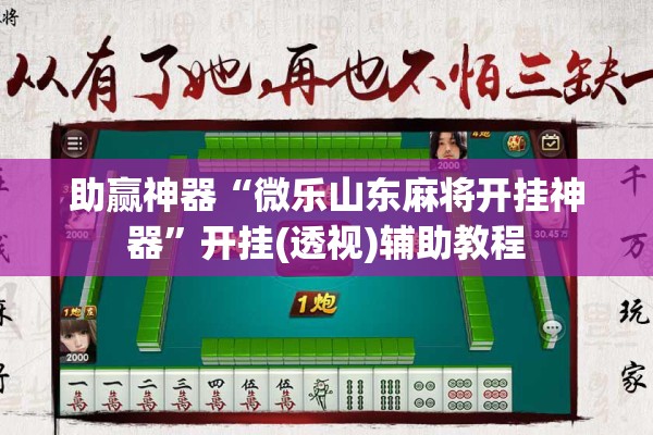 助赢神器“微乐山东麻将开挂神器	”开挂(透视)辅助教程