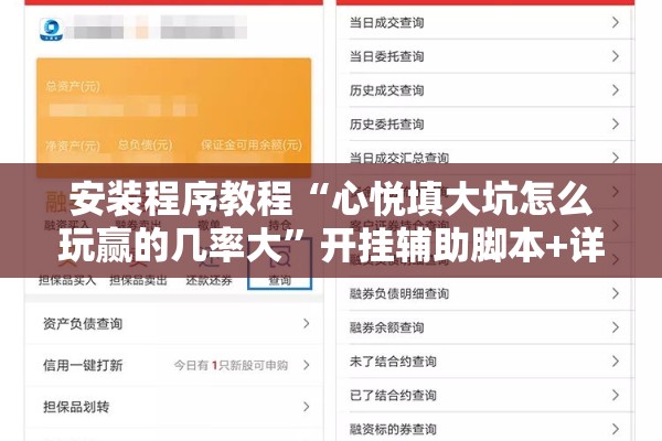 安装程序教程“心悦填大坑怎么玩赢的几率大”开挂辅助脚本+详细开挂安装教程