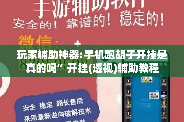 玩家辅助神器:手机跑胡子开挂是真的吗”开挂(透视)辅助教程