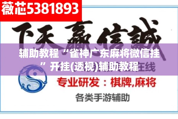 辅助教程“雀神广东麻将微信挂”开挂(透视)辅助教程