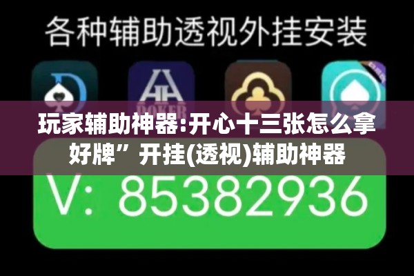 玩家辅助神器:开心十三张怎么拿好牌”开挂(透视)辅助神器