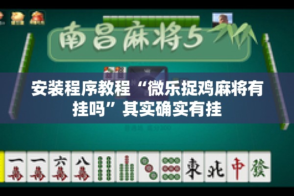 安装程序教程“微乐捉鸡麻将有挂吗	”其实确实有挂