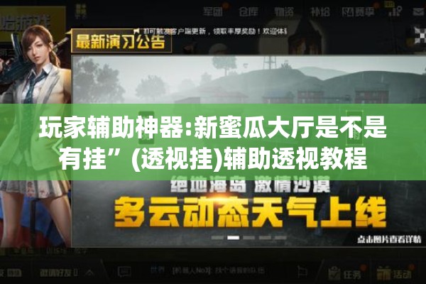 玩家辅助神器:新蜜瓜大厅是不是有挂”(透视挂)辅助透视教程