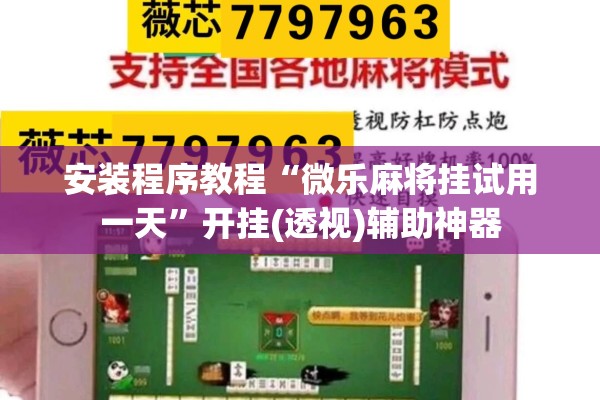 安装程序教程“微乐麻将挂试用一天”开挂(透视)辅助神器