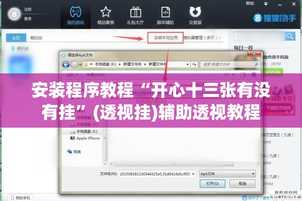 安装程序教程“开心十三张有没有挂”(透视挂)辅助透视教程