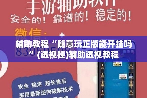 辅助教程“随意玩正版能开挂吗”(透视挂)辅助透视教程