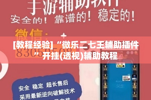 [教程经验]“微乐二七王辅助插件	”开挂(透视)辅助教程