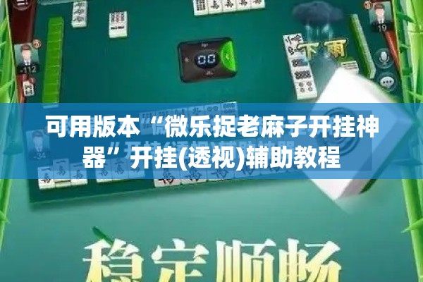 可用版本“微乐捉老麻子开挂神器”开挂(透视)辅助教程