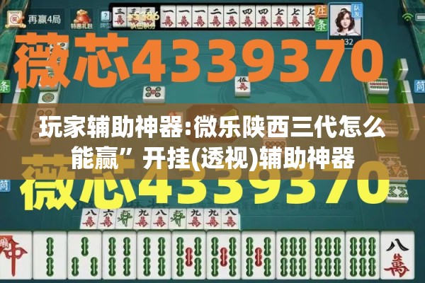 玩家辅助神器:微乐陕西三代怎么能赢”开挂(透视)辅助神器