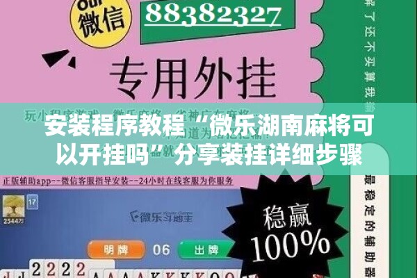 安装程序教程“微乐湖南麻将可以开挂吗	”分享装挂详细步骤