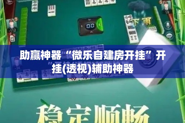 助赢神器“微乐自建房开挂	”开挂(透视)辅助神器
