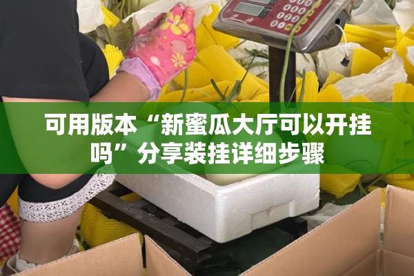 可用版本“新蜜瓜大厅可以开挂吗”分享装挂详细步骤