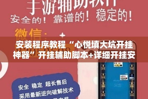 安装程序教程“心悦填大坑开挂神器”开挂辅助脚本+详细开挂安装教程