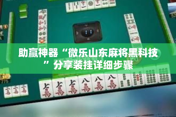 助赢神器“微乐山东麻将黑科技”分享装挂详细步骤