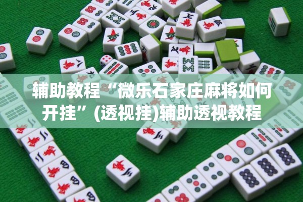 辅助教程“微乐石家庄麻将如何开挂	”(透视挂)辅助透视教程