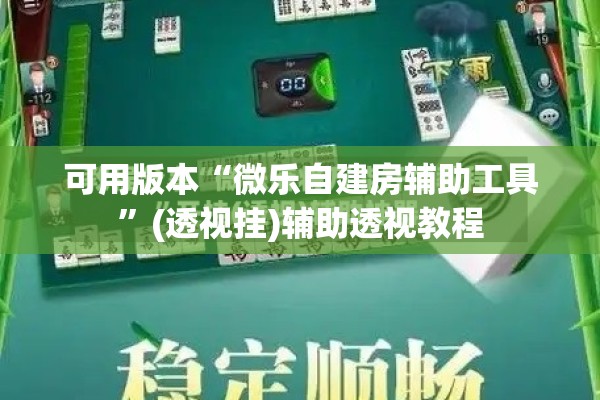 可用版本“微乐自建房辅助工具”(透视挂)辅助透视教程