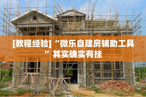 [教程经验]“微乐自建房辅助工具”其实确实有挂