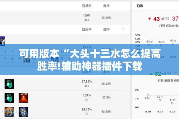 可用版本“大头十三水怎么提高胜率!辅助神器插件下载