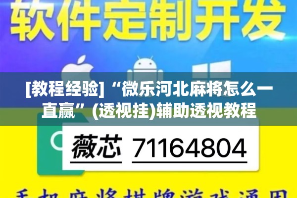 [教程经验]“微乐河北麻将怎么一直赢	”(透视挂)辅助透视教程