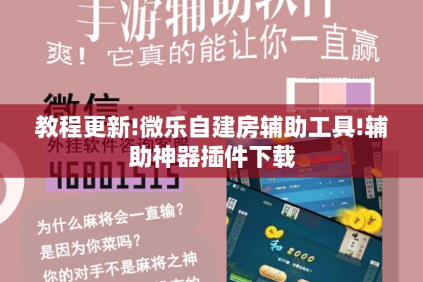 教程更新!微乐自建房辅助工具!辅助神器插件下载 教程更新!微乐自建房辅助工具!辅助神器插件下载