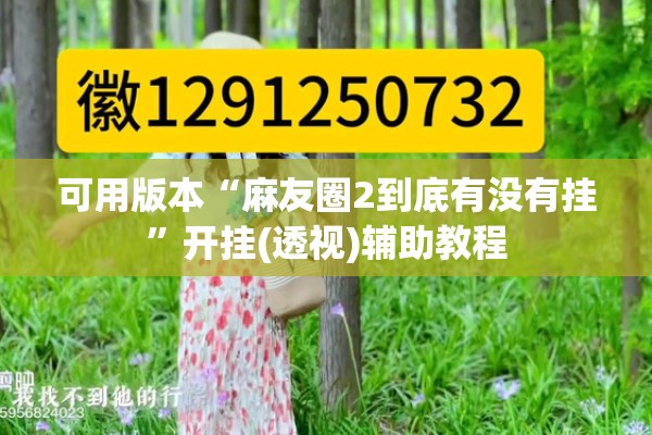 可用版本“麻友圈2到底有没有挂”开挂(透视)辅助教程