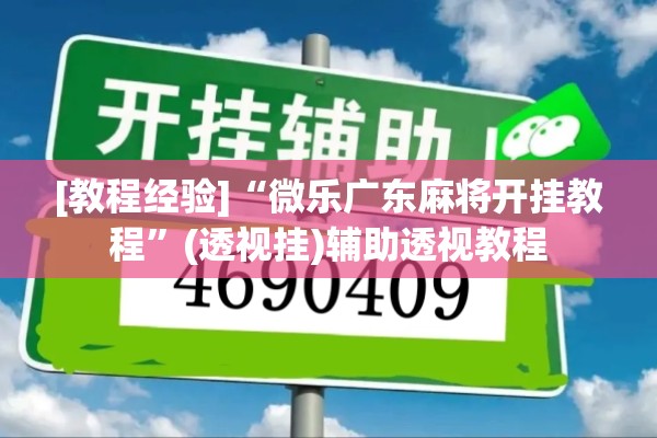 [教程经验]“微乐广东麻将开挂教程”(透视挂)辅助透视教程