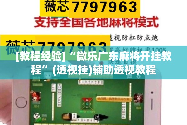[教程经验]“微乐广东麻将开挂教程”(透视挂)辅助透视教程