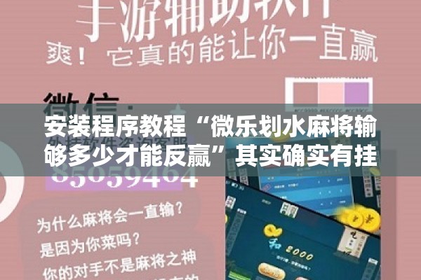 安装程序教程“微乐划水麻将输够多少才能反赢”其实确实有挂