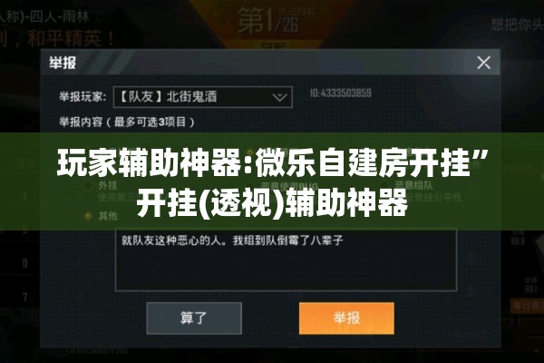 玩家辅助神器:微乐自建房开挂”开挂(透视)辅助神器