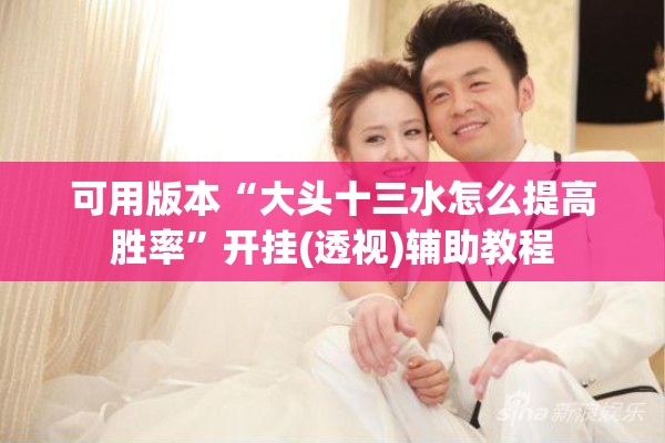 可用版本“大头十三水怎么提高胜率	”开挂(透视)辅助教程