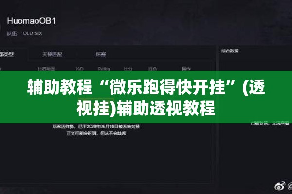 辅助教程“微乐跑得快开挂”(透视挂)辅助透视教程