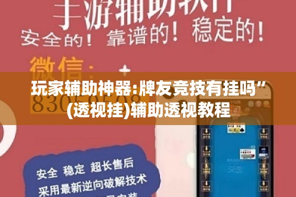 玩家辅助神器:牌友竞技有挂吗”(透视挂)辅助透视教程