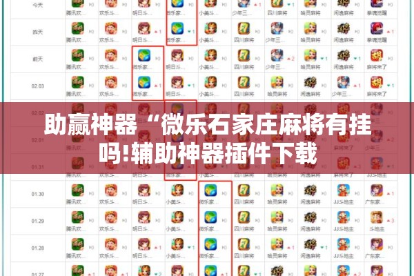 助赢神器“微乐石家庄麻将有挂吗!辅助神器插件下载 助赢神器“微乐石家庄麻将有挂吗!辅助神器插件下载
