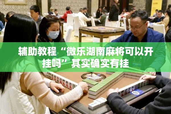 辅助教程“微乐湖南麻将可以开挂吗”其实确实有挂