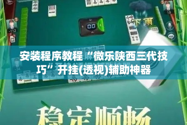 安装程序教程“微乐陕西三代技巧	”开挂(透视)辅助神器