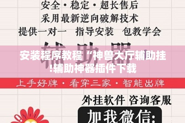 安装程序教程“神兽大厅辅助挂!辅助神器插件下载