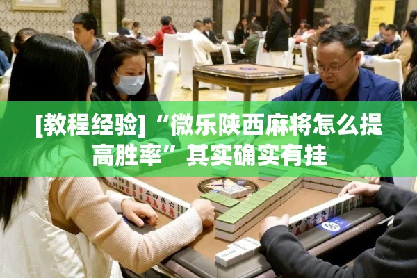 [教程经验]“微乐陕西麻将怎么提高胜率”其实确实有挂
