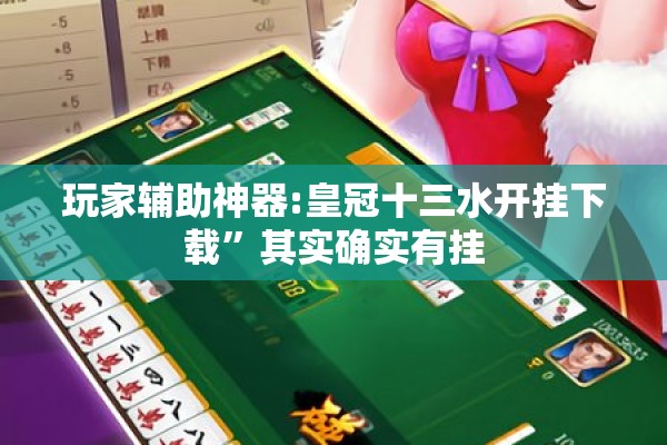 玩家辅助神器:皇冠十三水开挂下载	”其实确实有挂