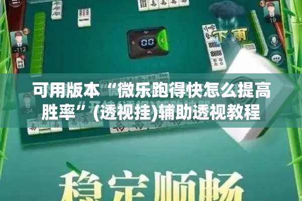 可用版本“微乐跑得快怎么提高胜率	”(透视挂)辅助透视教程