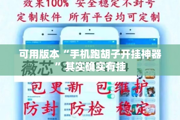 可用版本“手机跑胡子开挂神器”其实确实有挂